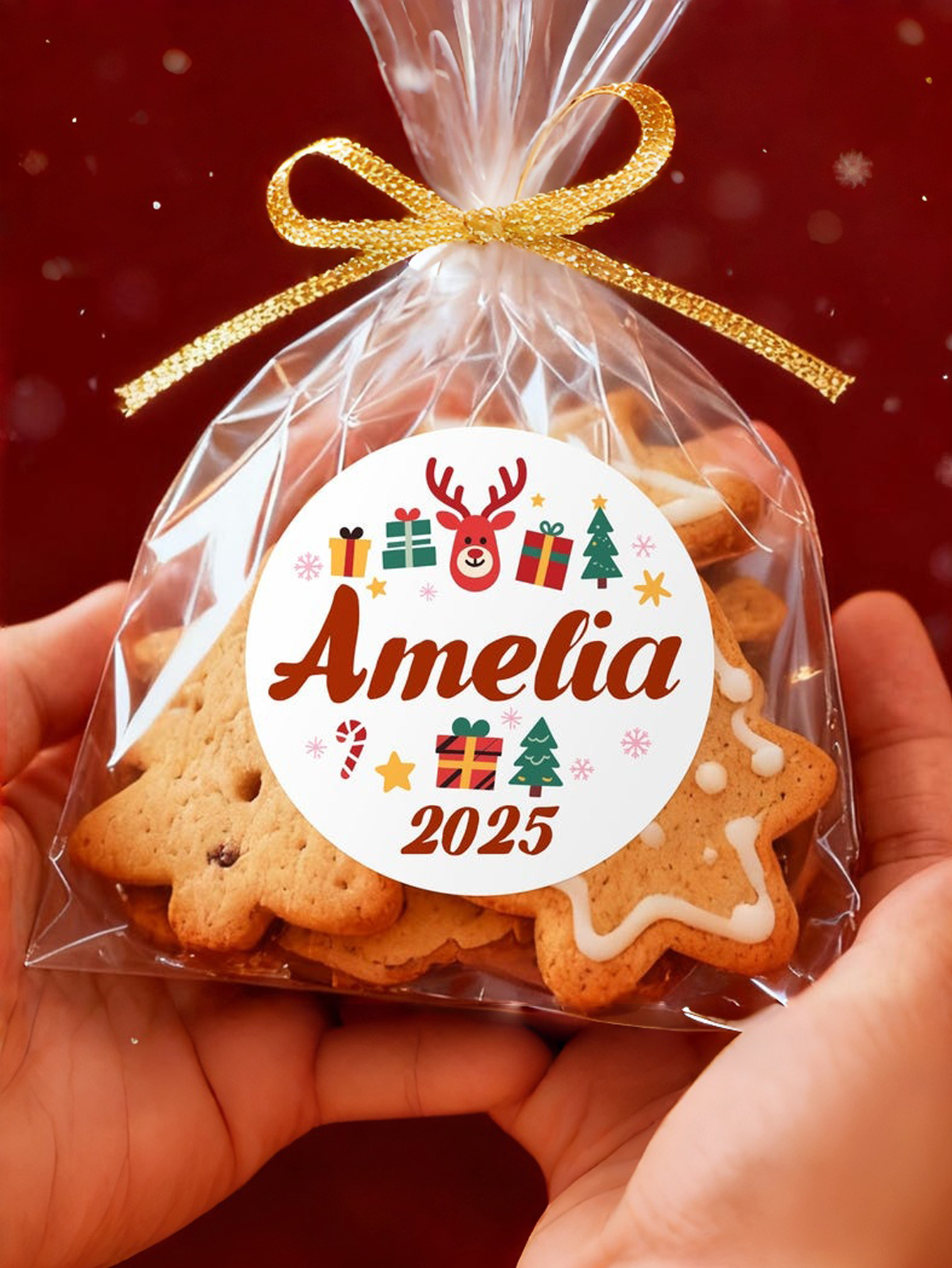 Personalized Christmas Gift Label Stickers